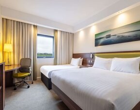 Queen beds at Hampton By Hilton Humberside Airport.