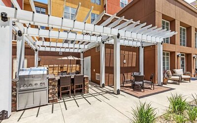 Barbecue grill at Homewood Suites By Hilton Shreveport.