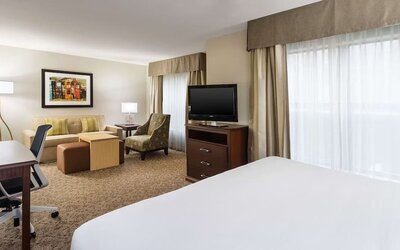 King room at Homewood Suites By Hilton Shreveport.