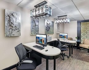 Business center at Homewood Suites By Hilton Shreveport.