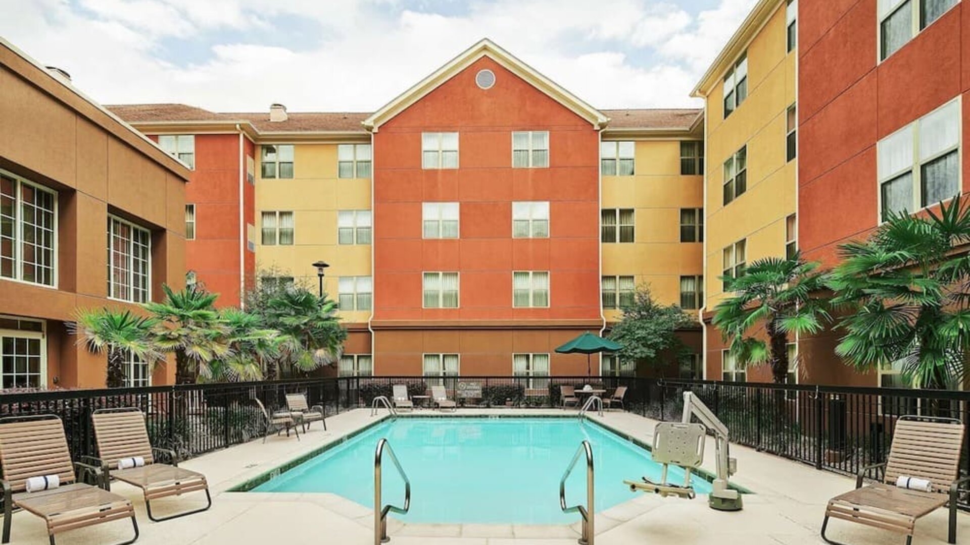 Outdoor pool at Homewood Suites By Hilton Shreveport.