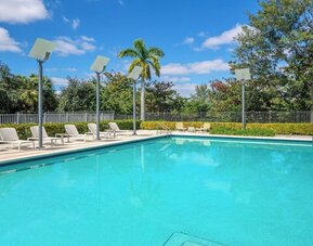 Outdoor pool at Element Miami International Airport.