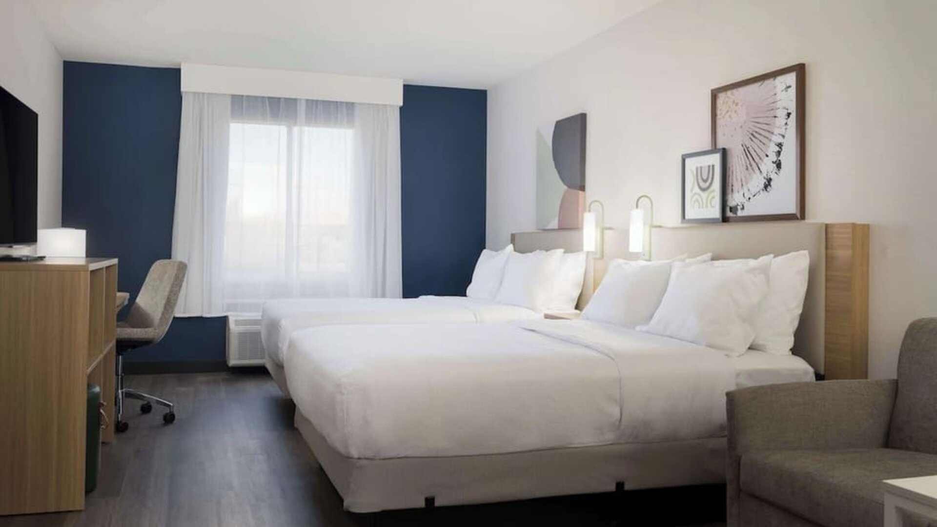 Day use room with queen beds at Spark By Hilton Guelph.