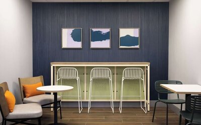 Coworking space at Spark By Hilton Guelph.