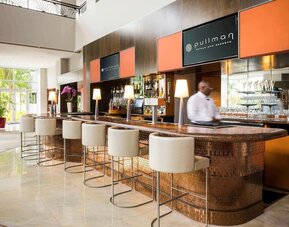 Hotel bar at Pullman Miami Airport.