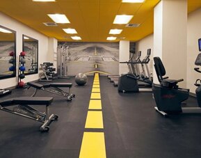 Fitness center available at Homewood Suites By Hilton LAX Airport.