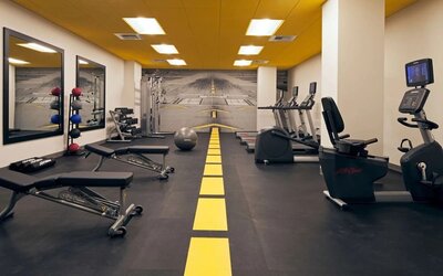 Fitness center available at Homewood Suites By Hilton LAX Airport.