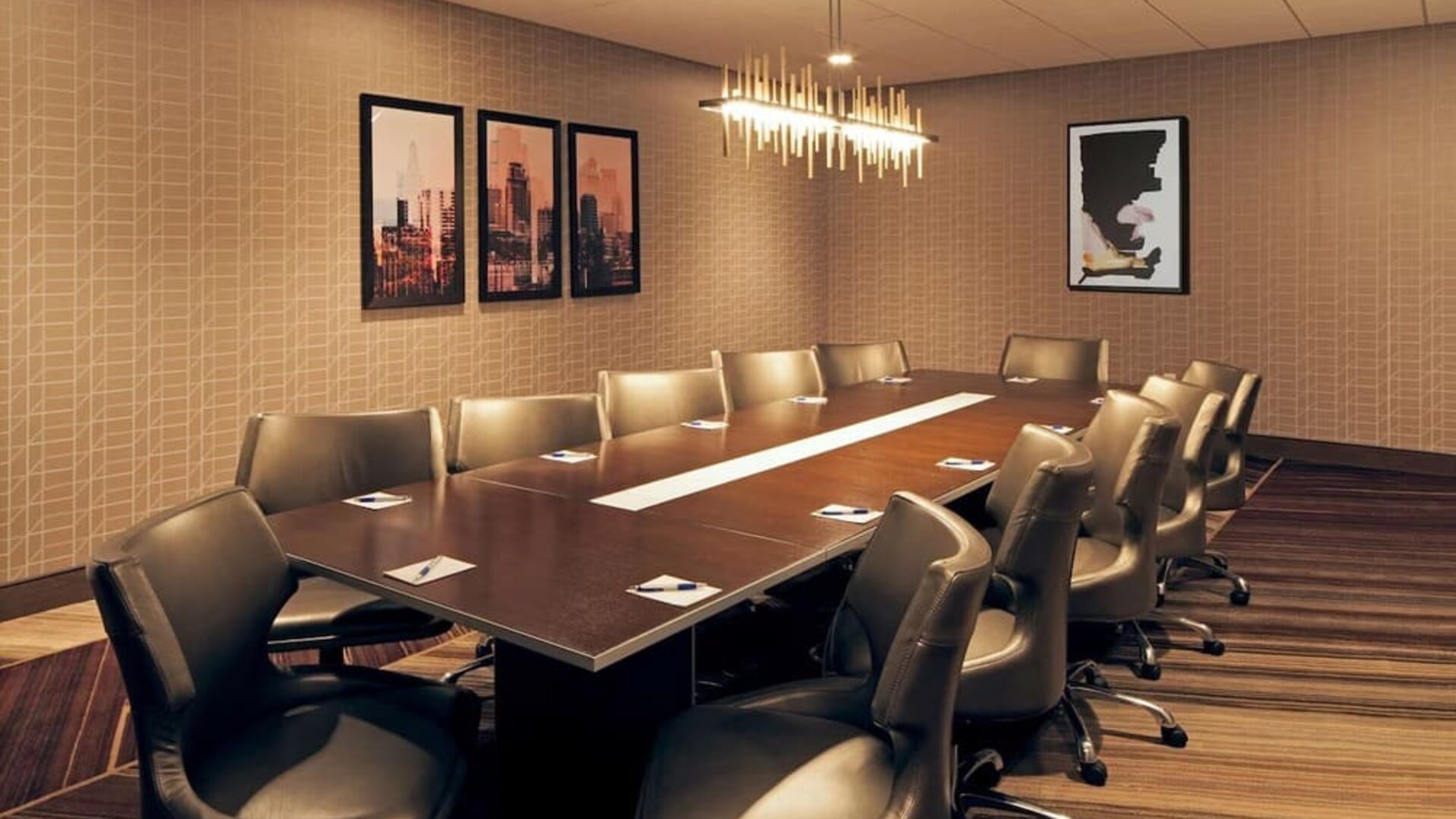 Meeting room at Homewood Suites By Hilton LAX Airport.