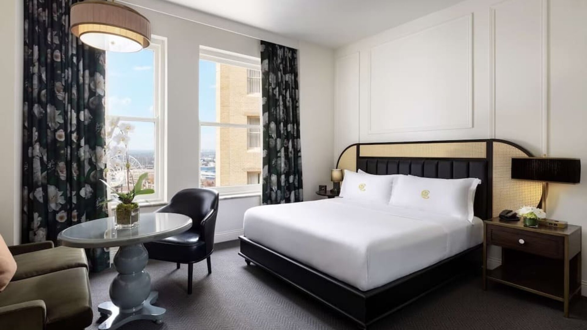 Delux king room with natural light at The Candler Hotel Atlanta, Curio Collection By Hilton.