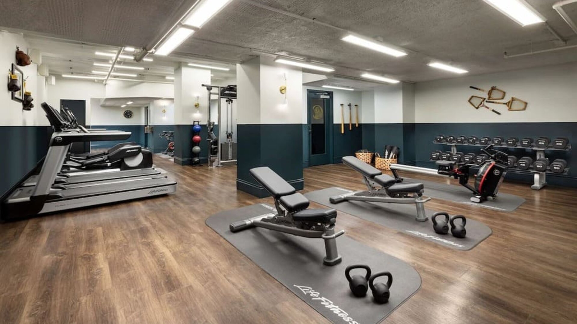 Well equipped fitness center at The Candler Hotel Atlanta, Curio Collection By Hilton.