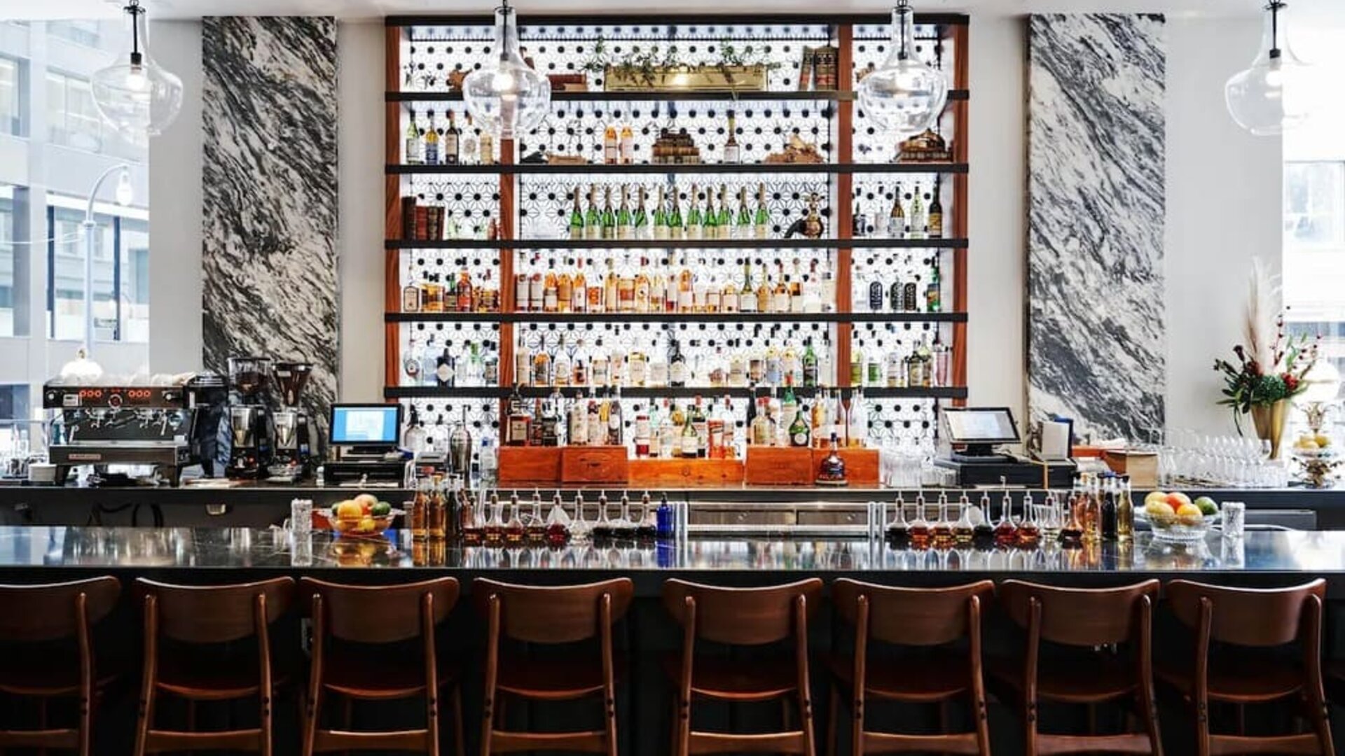 Hotel bar at The Candler Hotel Atlanta, Curio Collection By Hilton.