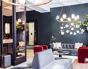 Lounge and coworking space at The Candler Hotel Atlanta, Curio Collection By Hilton.
