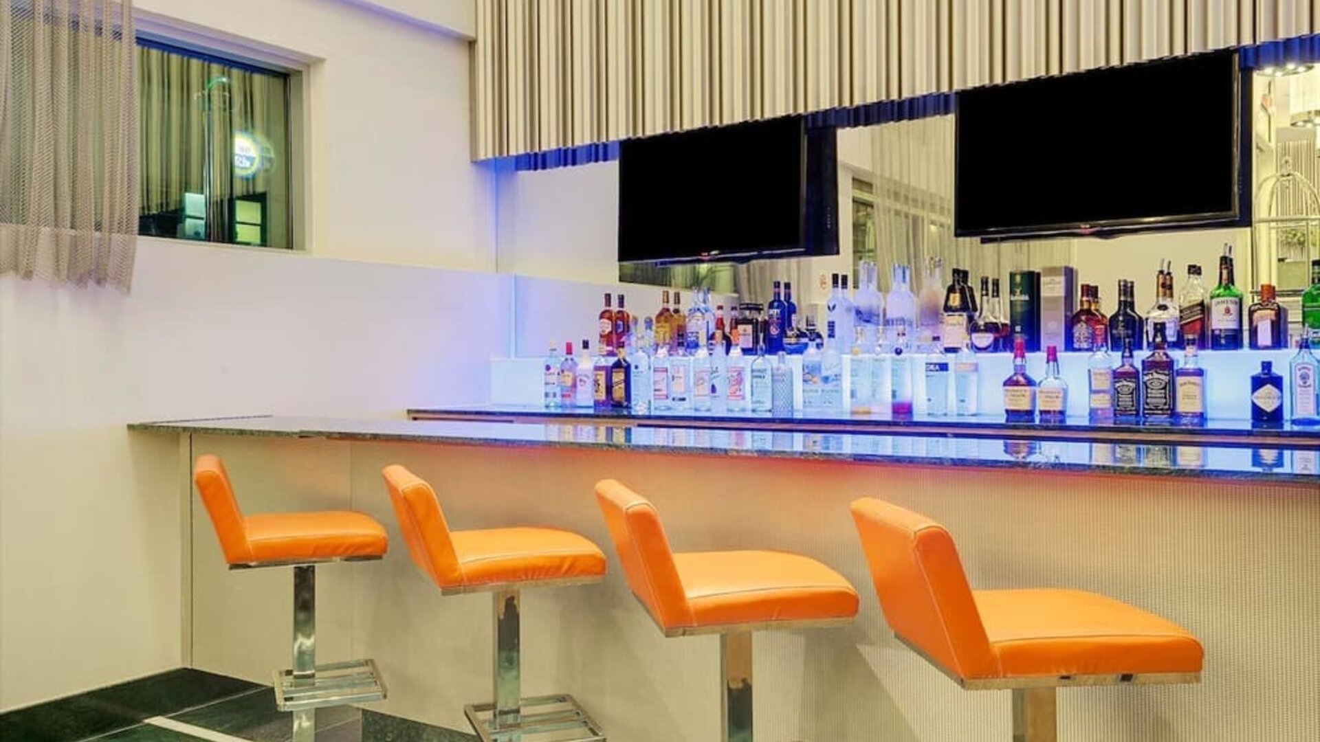 On-site bar at Wyndham Garden Brooklyn Sunset Park.