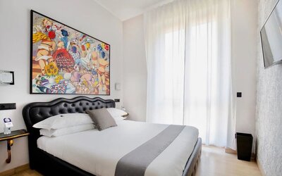 Romantic king room at Aiello Rooms.
