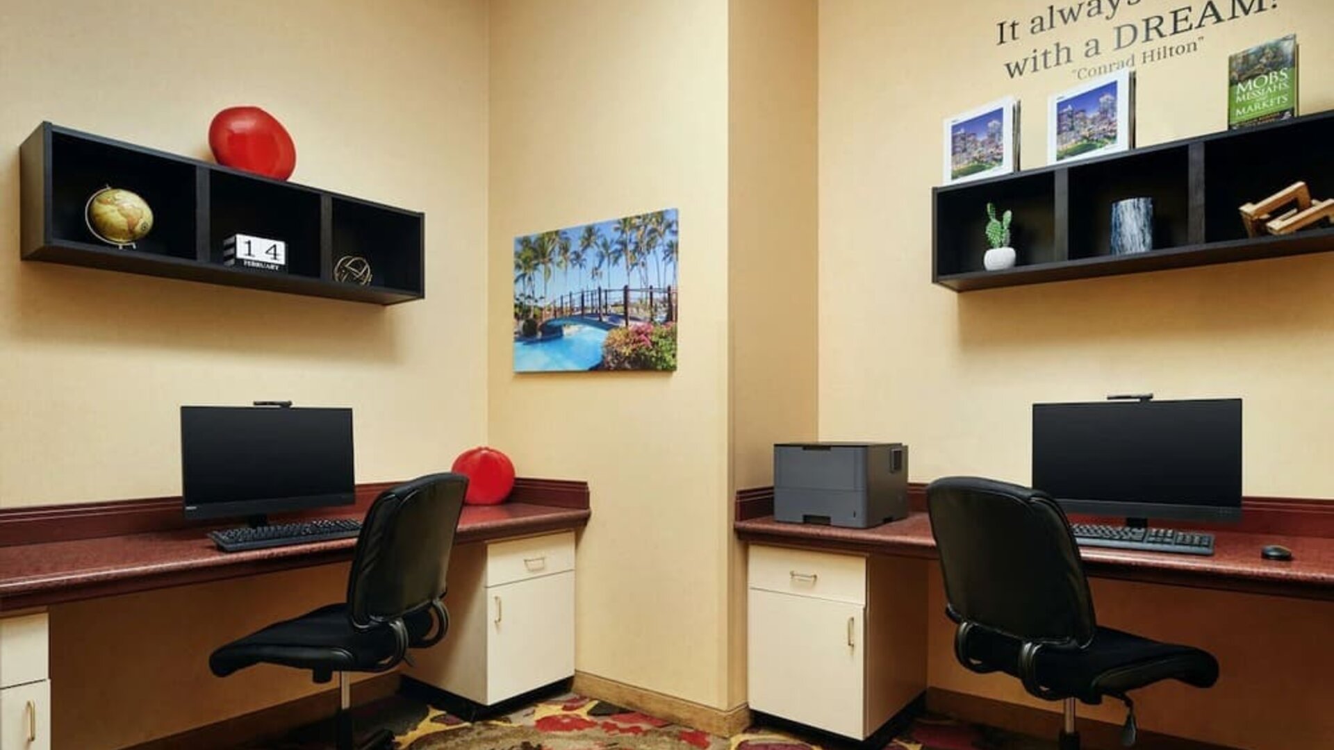 Business center available at Embassy Suites By Hilton Charlotte-Concord-Golf Resort & Spa.