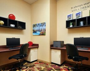 Business center available at Embassy Suites By Hilton Charlotte-Concord-Golf Resort & Spa.