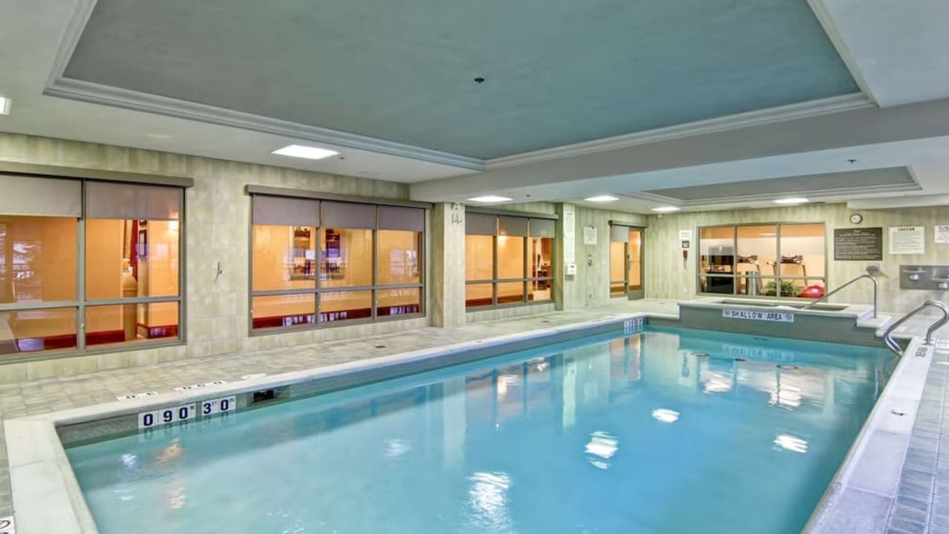 Indoor pool at Hampton Inn And Suites Guelph.