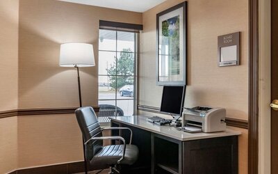 Work station at Comfort Inn & Suites Geneva - West Chicago.