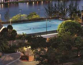 Sports court at Hilton Miami Airport Blue Lagoon.