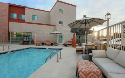 Outdoor pool at Hampton Inn & Suites Denver Tech Center.