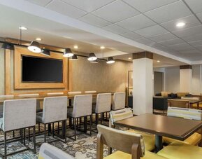 Hotel bar at Hampton Inn & Suites Denver Tech Center.