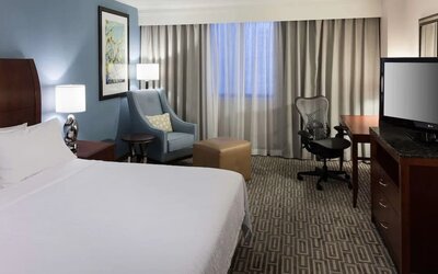 Day use room at Hilton Garden Inn Denver Downtown.