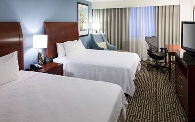 Day use room at Hilton Garden Inn Denver Downtown.