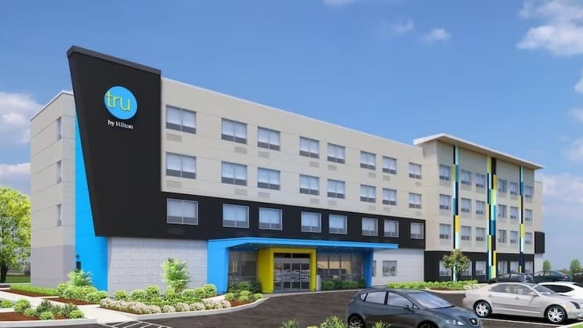 Hotel exterior at Tru By Hilton Atlanta Northlake Parkway.