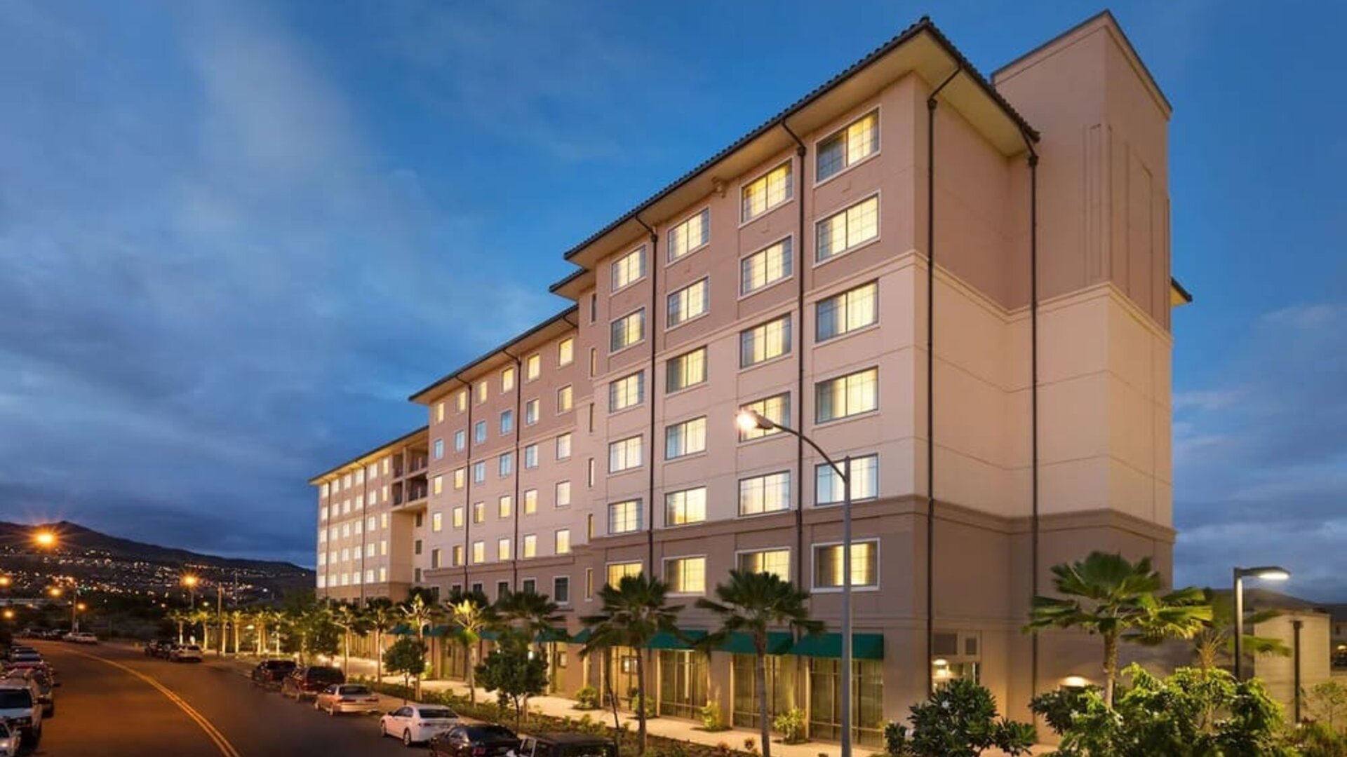 Hotel exterior at Embassy Suites By Hilton Oahu Kapolei.