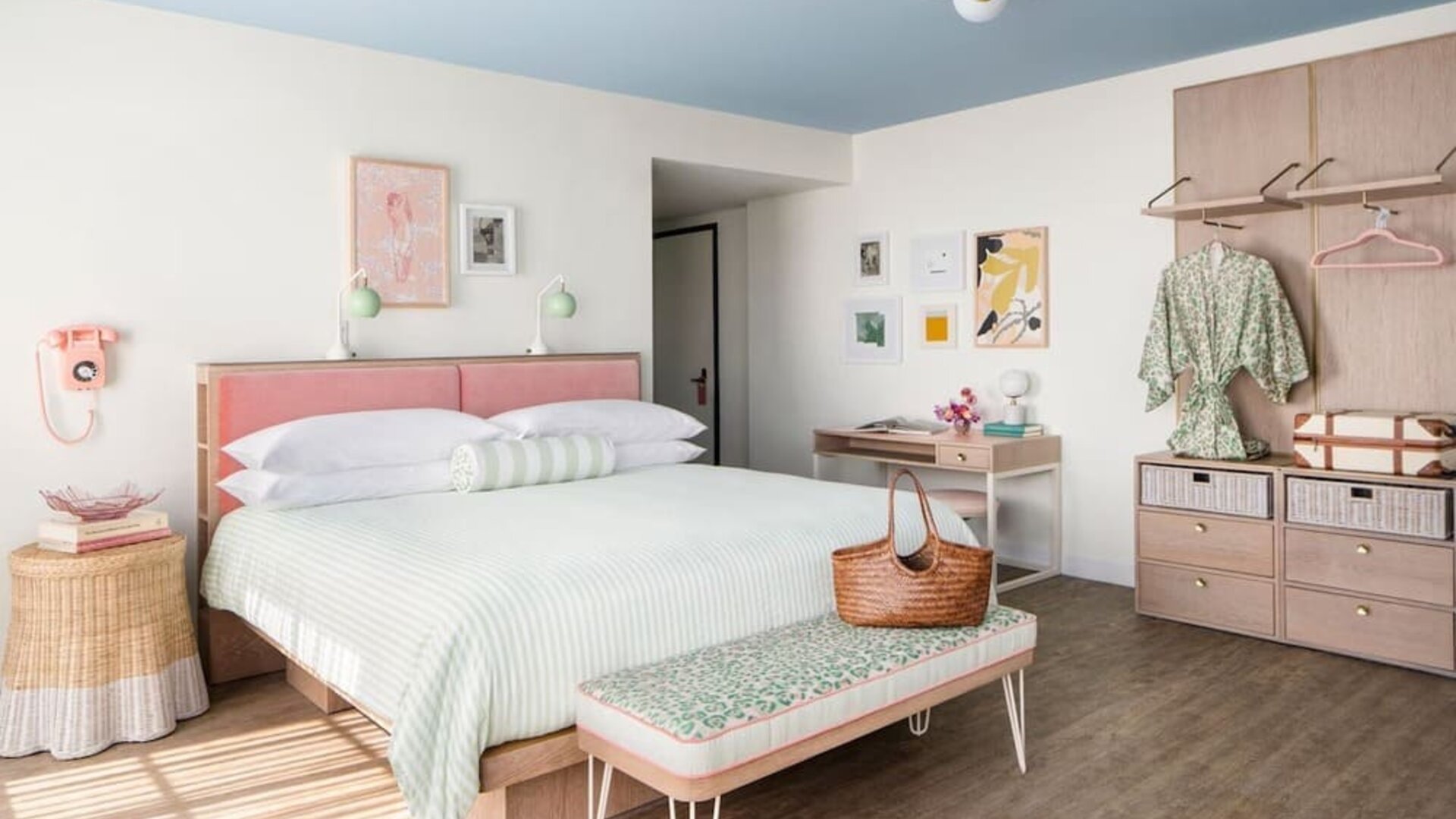 King room with private bathroom at The Goodtime Hotel.