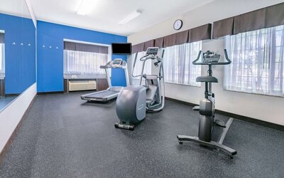 Gym at Microtel Inn And Suites By Wyndham Austin Airport.