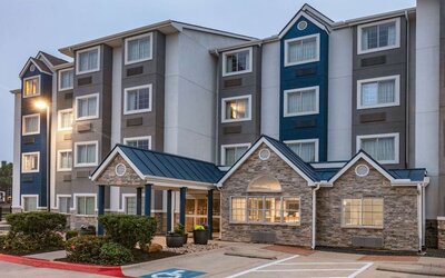 Parking at Microtel Inn And Suites By Wyndham Austin Airport.