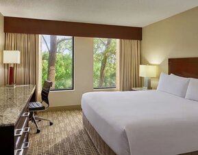 Day use room with TV at DoubleTree By Hilton Houston Intercontinental Airport.