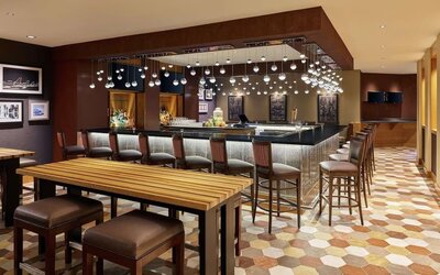 Hotel bar at DoubleTree By Hilton Houston Intercontinental Airport.