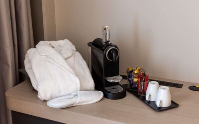 Coffee station at Hilton Garden Inn Massy.