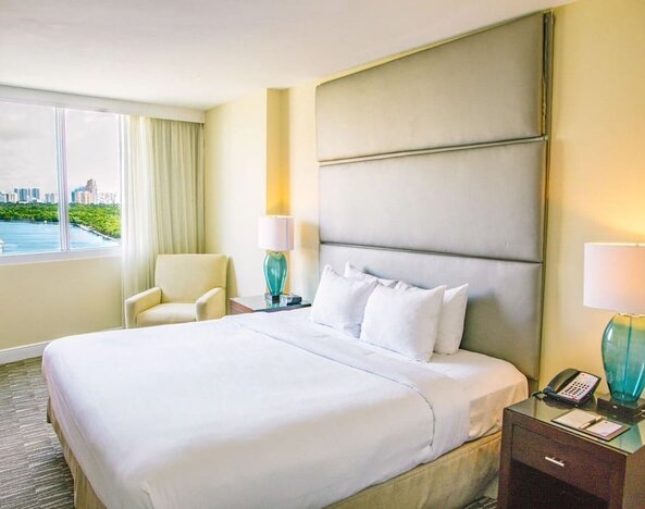 Day use room at GALLERYone - A DoubleTree Suites By Hilton Hotel.