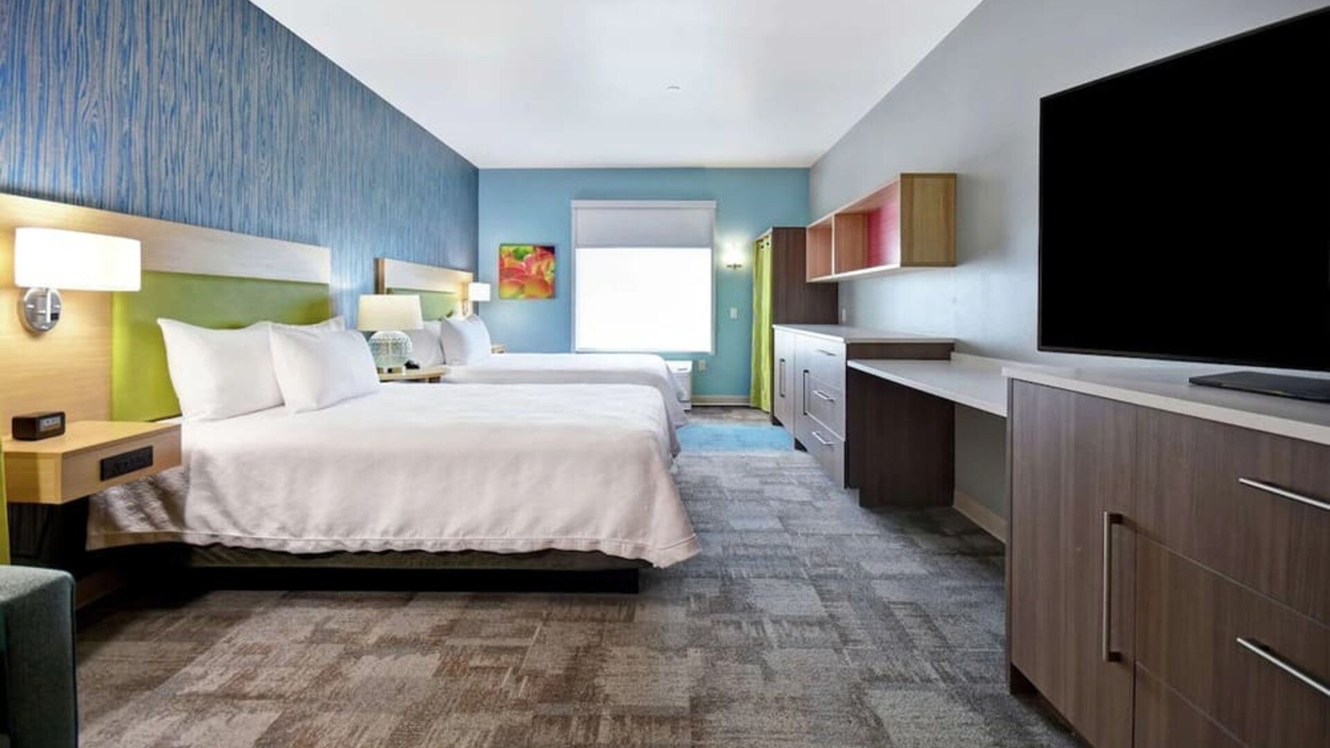 Day use room at Home2 Suites By Hilton San Francisco Airport North.