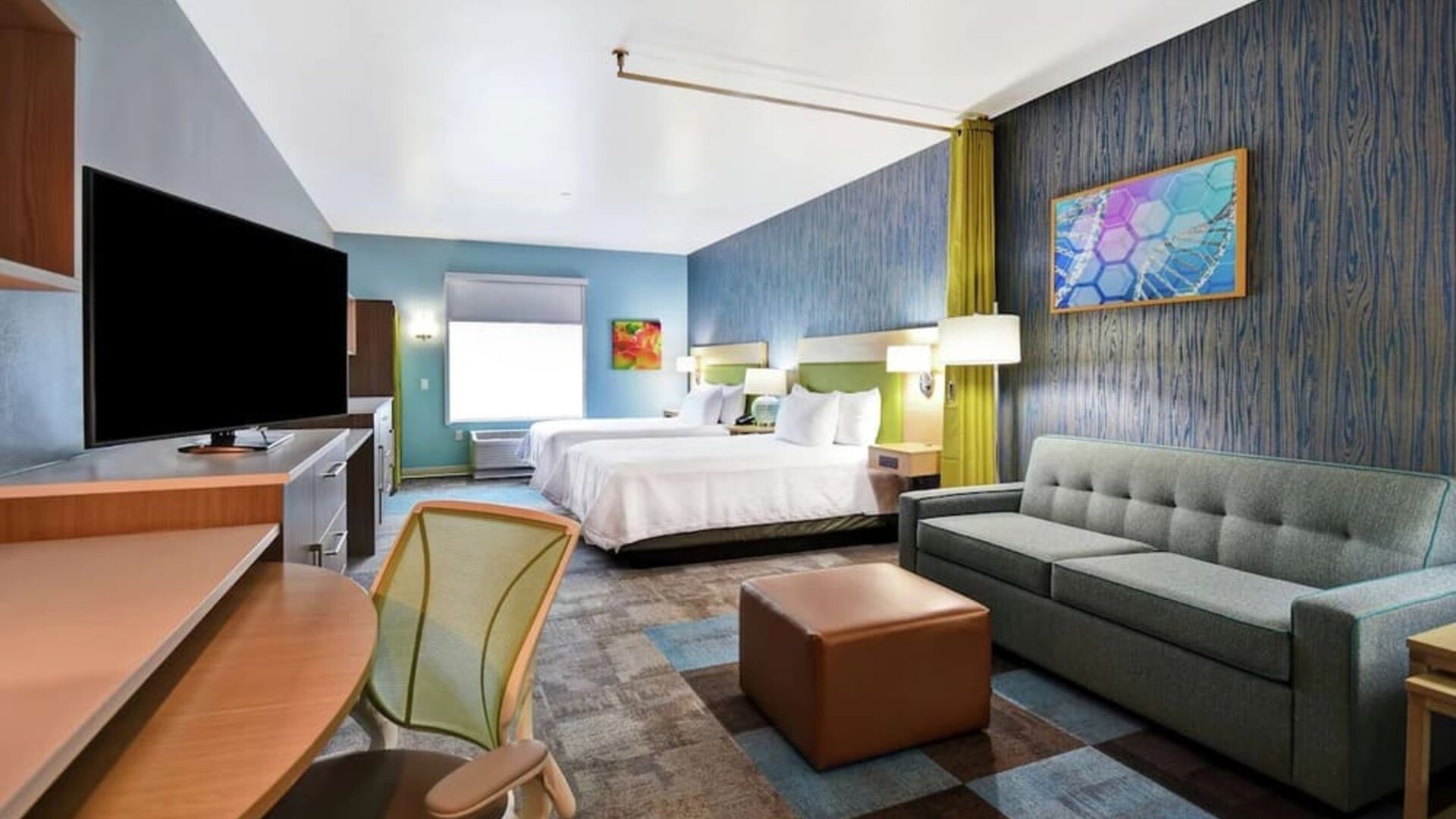 Day use room at Home2 Suites By Hilton San Francisco Airport North.