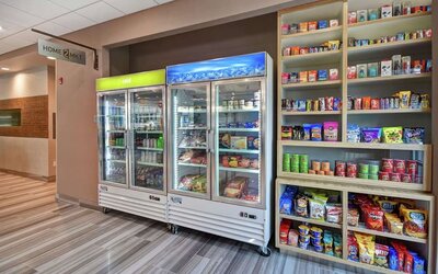 Snack bar at Home2 Suites By Hilton San Francisco Airport North.