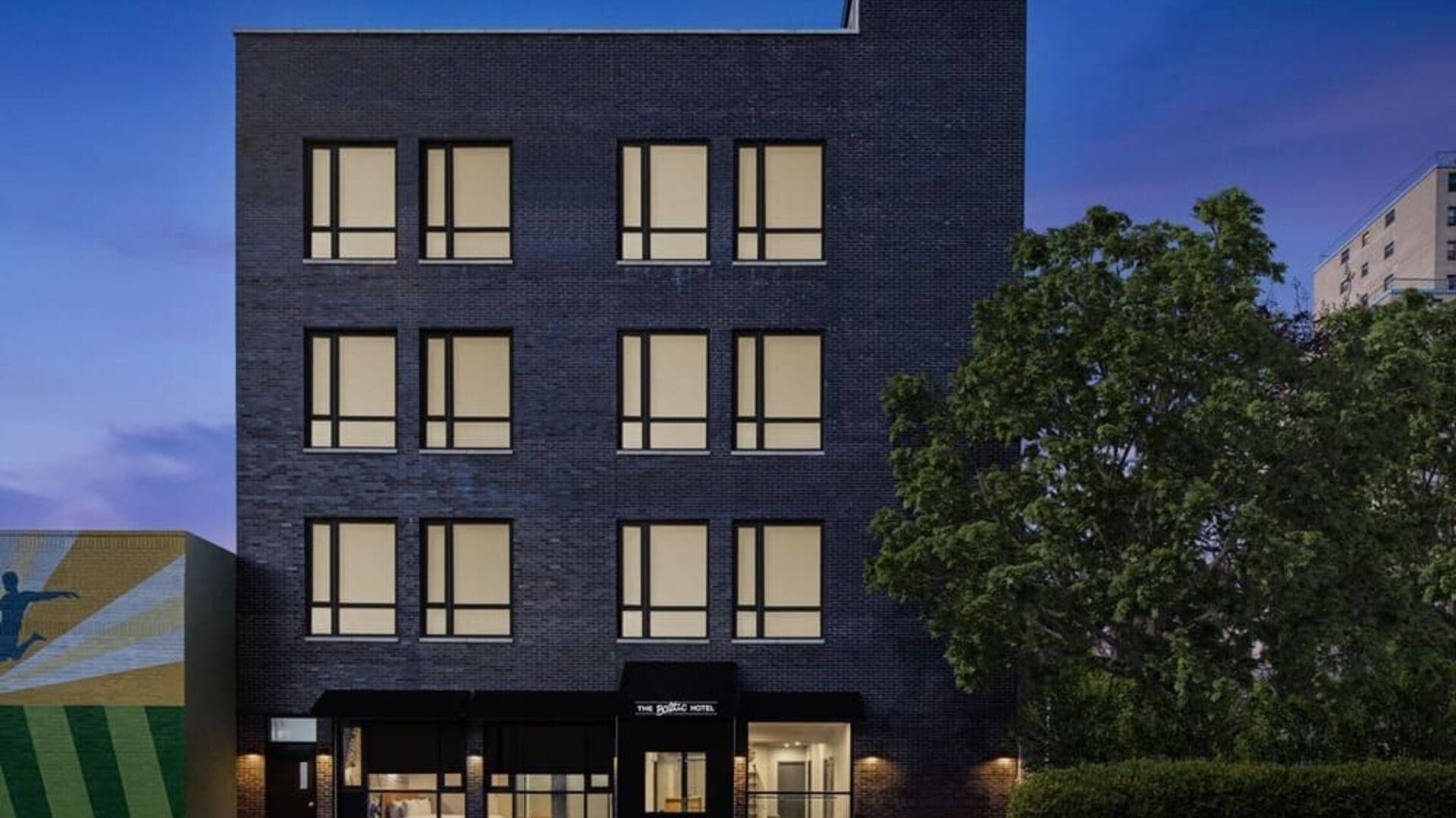 Hotel exterior at The Baltic Hotel.