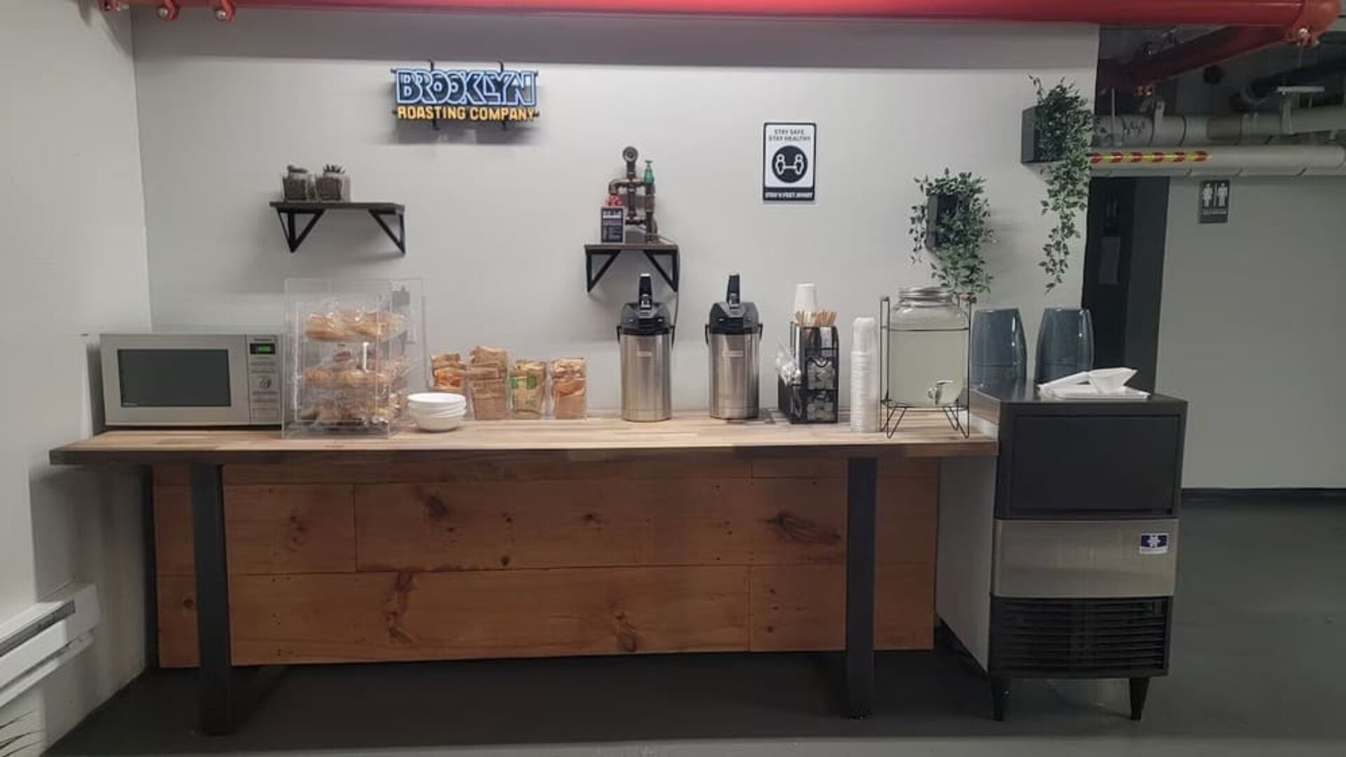 Kitchen area at The Baltic Hotel.