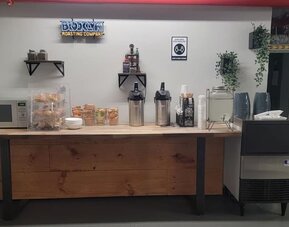 Kitchen area at The Baltic Hotel.