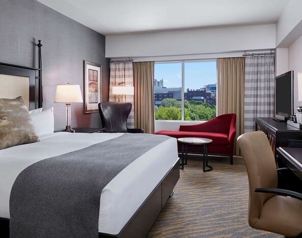 Day use room at The Inn At Penn, A Hilton Hotel.