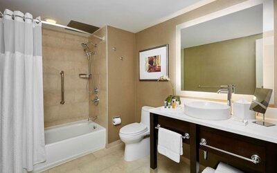 Day use room at The Inn At Penn, A Hilton Hotel.