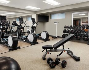 Gym at The Inn At Penn, A Hilton Hotel.