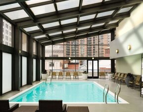 Indoor pool at DoubleTree By Hilton Philadelphia Center City.