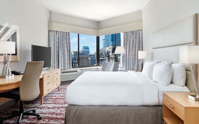 Day use room at DoubleTree By Hilton Philadelphia Center City.