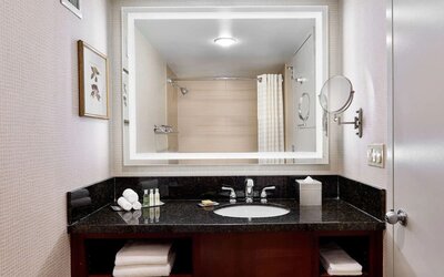 Day use room at DoubleTree By Hilton Philadelphia Center City.