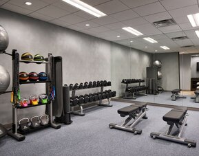 Fitness center at Washington Dulles Marriott Suites.