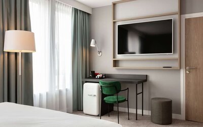 Day use room at Hilton Garden Inn Paris Orly Airport.